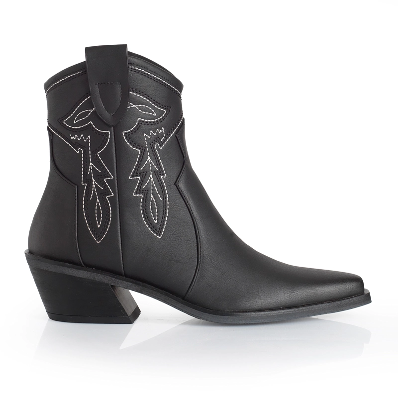 BOTIN MUJER VIA UNO WESTWINTER TUNDRA NEGRO - 1