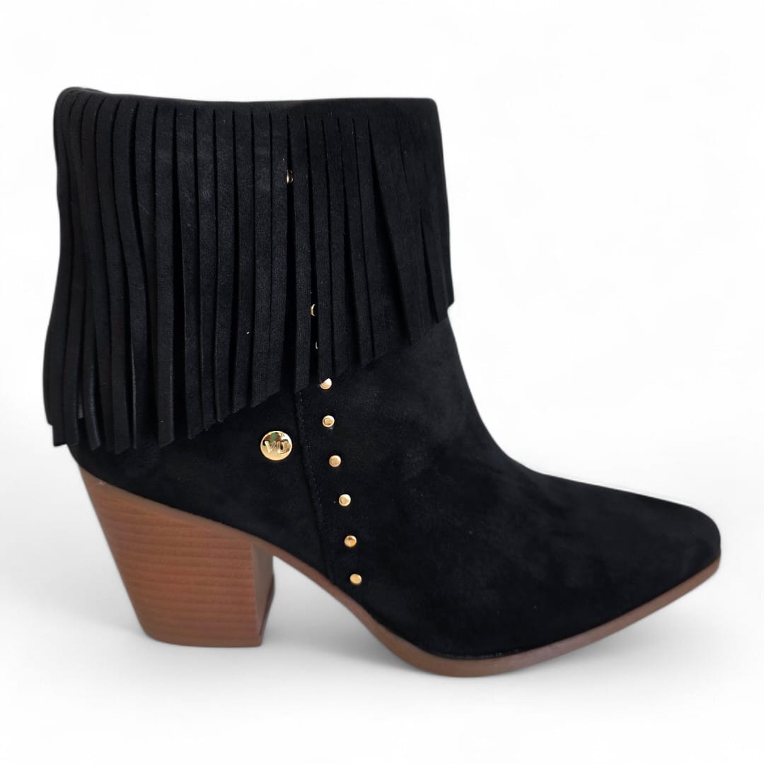 BOTIN MUJER VIA UNO WESTWINTER FOX NEGRO - 1