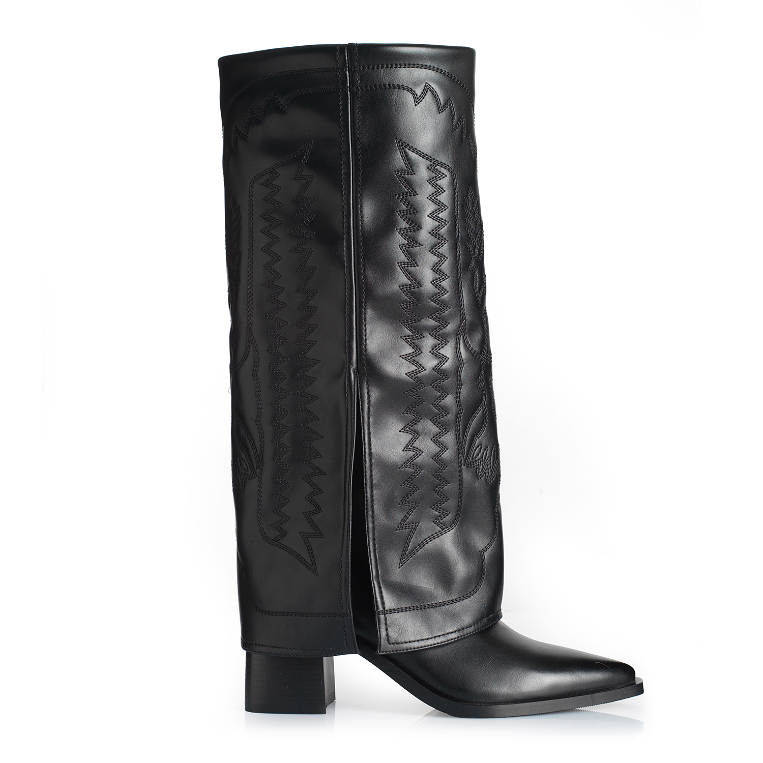 BOTA MUJER VIA UNO WESTWINTER GOLD NEGRO - 1