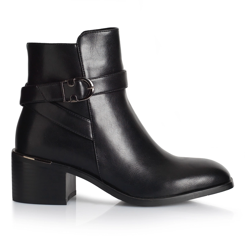 BOTIN MUJER VIA UNO WESTWINTER IVORY NEGRO - 1