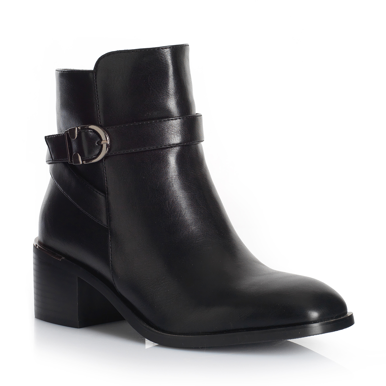 BOTIN MUJER VIA UNO WESTWINTER IVORY NEGRO - 4