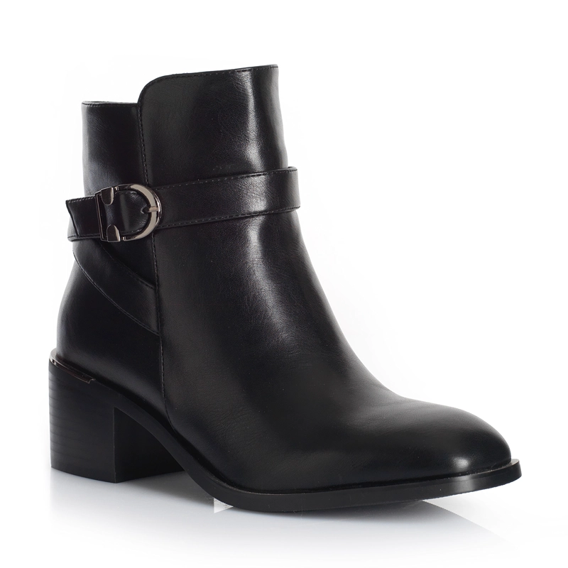 BOTIN MUJER VIA UNO WESTWINTER IVORY NEGRO - 4