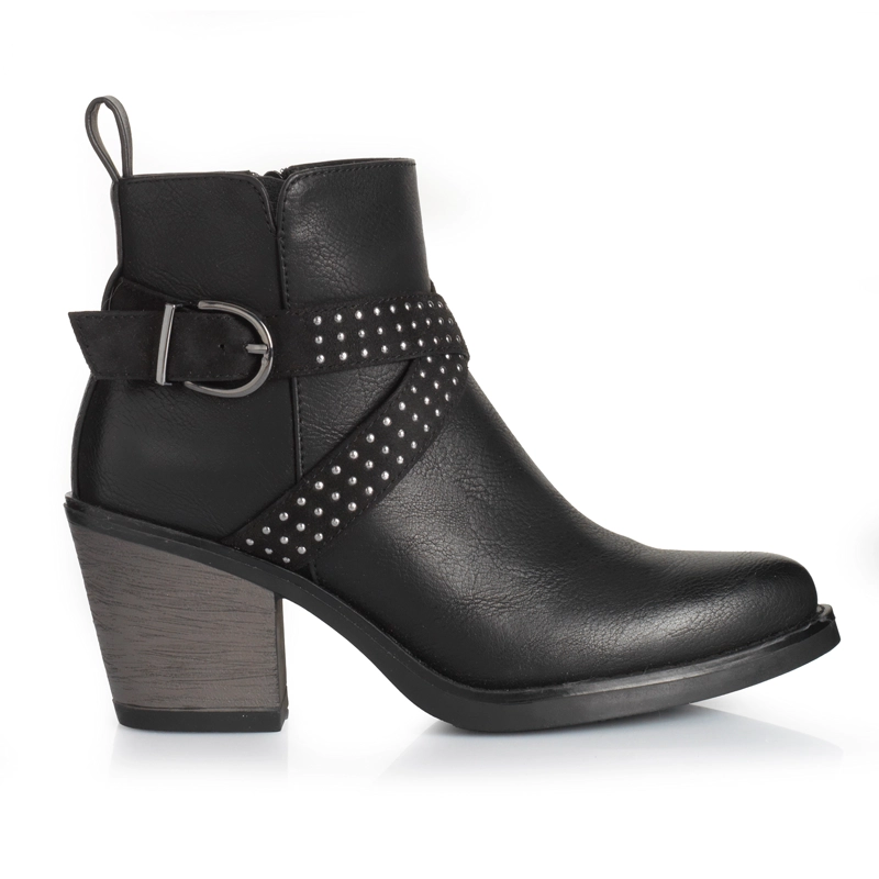 BOTIN MUJER VIA UNO WESTWINTER FROSTY NEGRO - 1