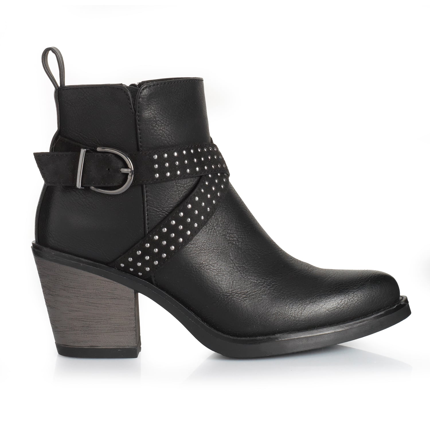 BOTIN MUJER VIA UNO WESTWINTER FROSTY NEGRO - 1