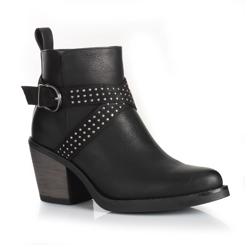 BOTIN MUJER VIA UNO WESTWINTER FROSTY NEGRO - 4