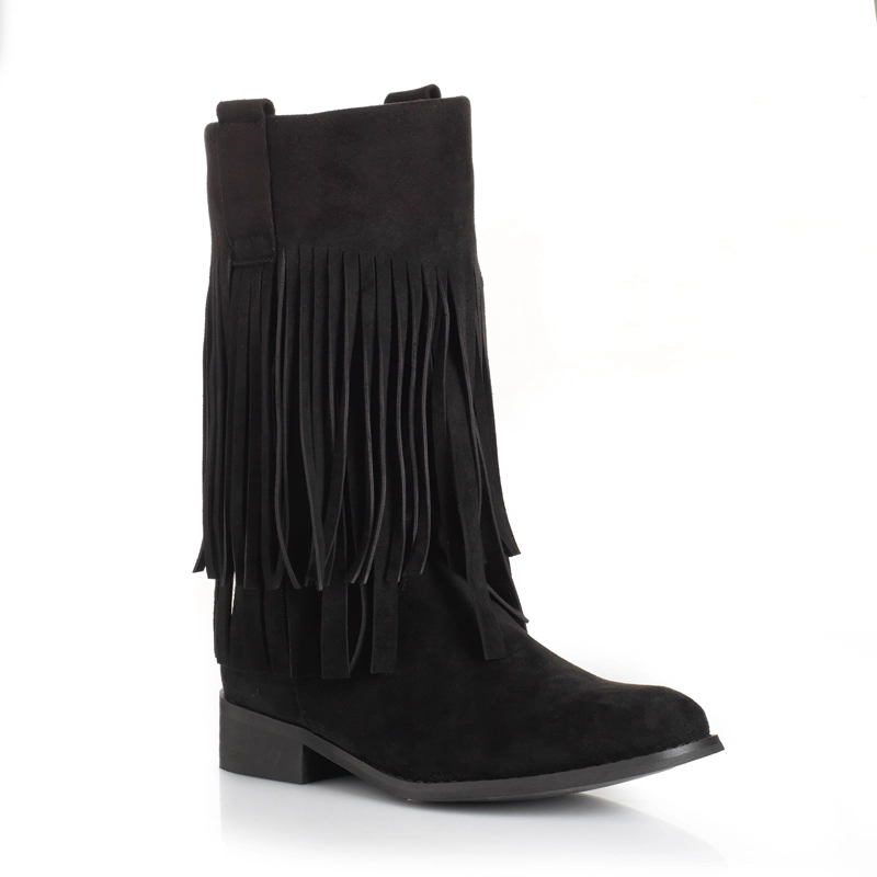 BOTIN MUJER VIA UNO WESTWINTER SILVER NEGRO - 5