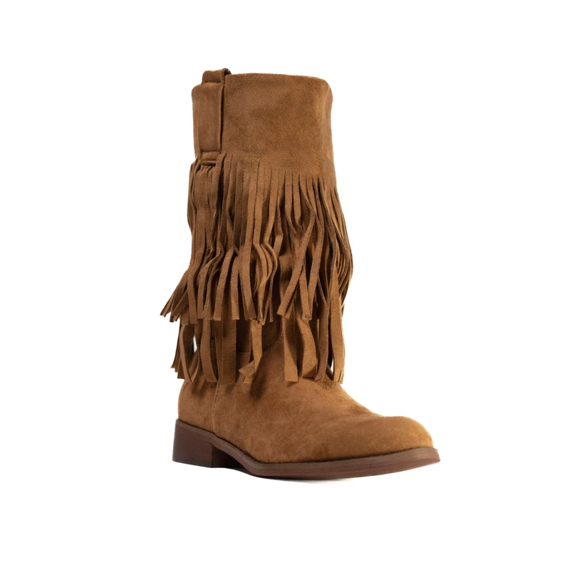 BOTIN MUJER VIA UNO WESTWINTER SILVER CAMEL - 6