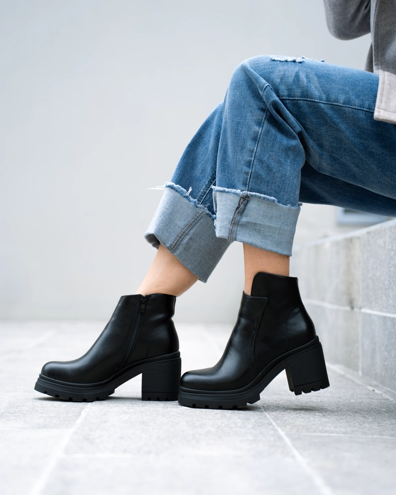 BOTIN MUJER VIA UNO WESTWINTER FALCON NEGRO - 2