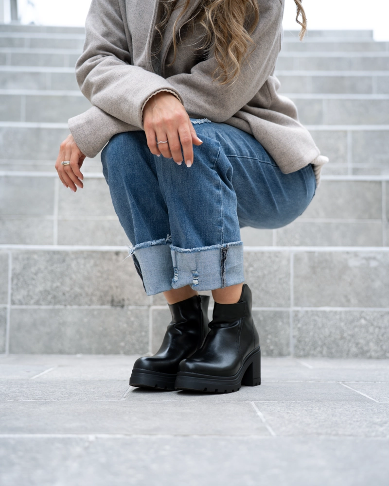 BOTIN MUJER VIA UNO WESTWINTER FALCON NEGRO - 4