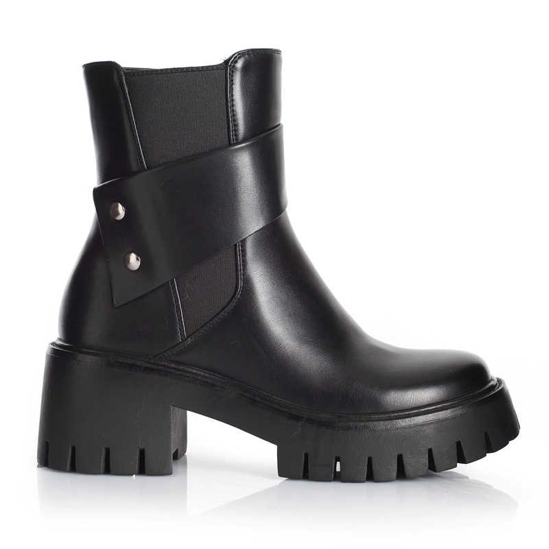 BOTIN MUJER VIA UNO WESTWINTER SLATE NEGRO - 1