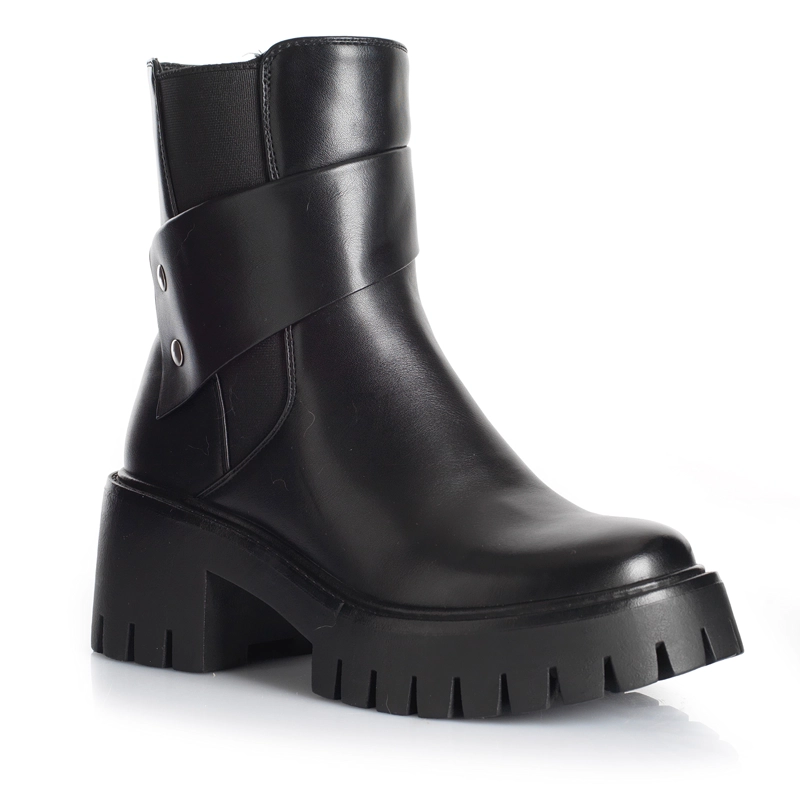 BOTIN MUJER VIA UNO WESTWINTER SLATE NEGRO - 4