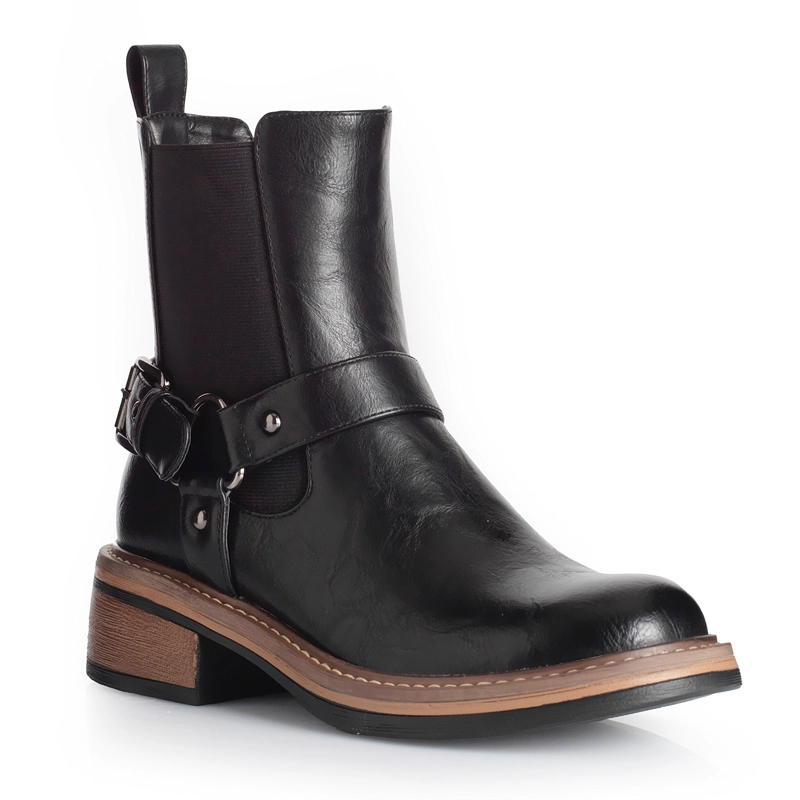 BOTIN MUJER VIA UNO WESTWINTER FRONTIER NEGRO - 1