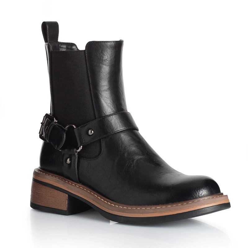 BOTIN MUJER VIA UNO WESTWINTER FRONTIER NEGRO - 4