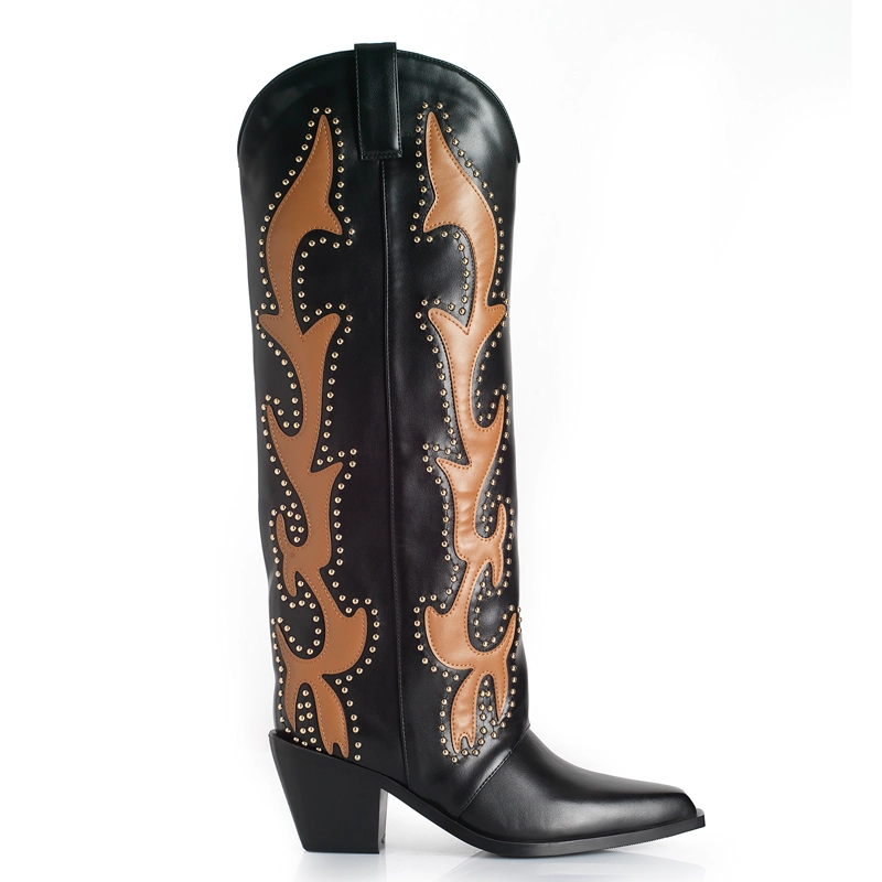 BOTA MUJER VIA UNO WESTWINTER YUKON NEGRO/CAMEL - 1