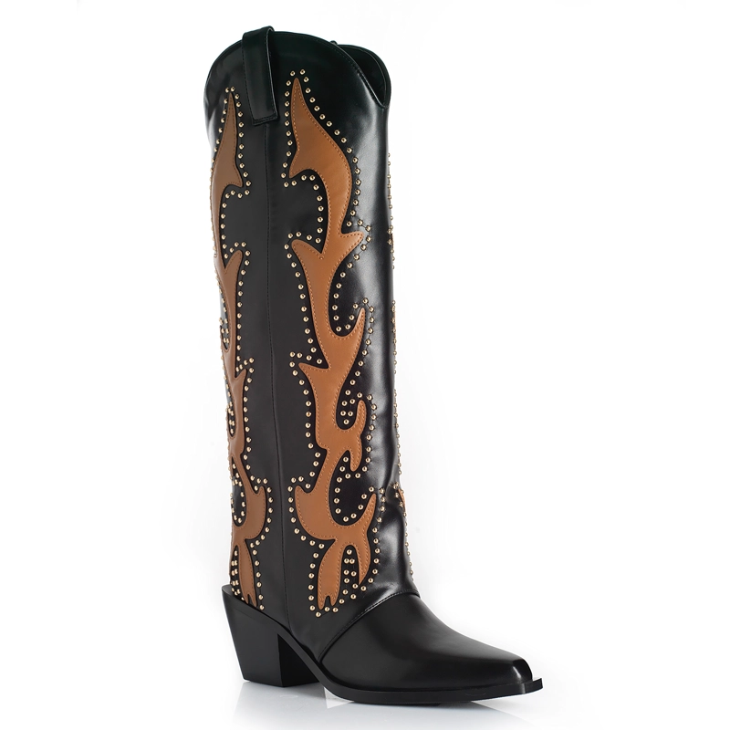 BOTA MUJER VIA UNO WESTWINTER YUKON NEGRO/CAMEL - 4