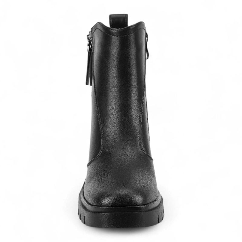 BOTIN MUJER VIA UNO WESTWINTER CAMEL NEGRO - 3