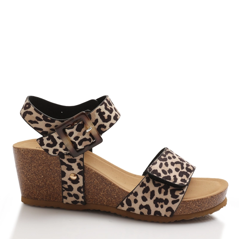 SANDALIA MUJER SOLEA ALBA LEOPARDO - 1