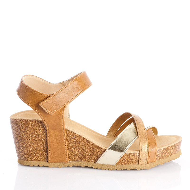 SANDALIA MUJER SOLEA STELLA CAMEL - 1