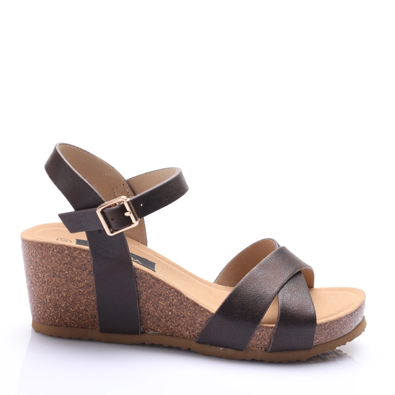 SANDALIA MUJER SOLEA LUCIA MARRON - 1
