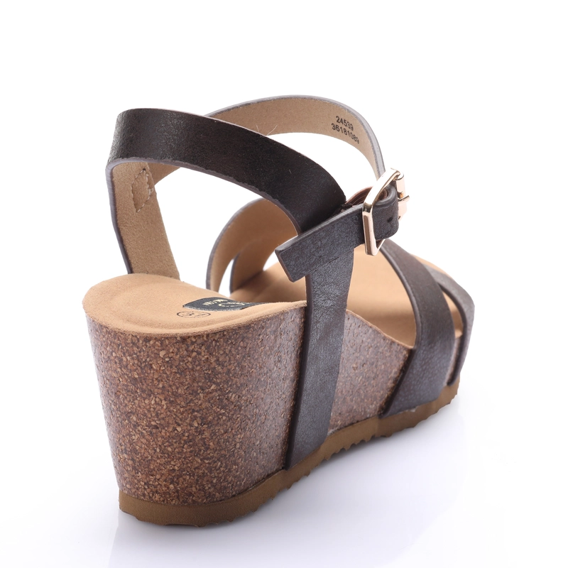 SANDALIA MUJER SOLEA LUCIA MARRON - 2