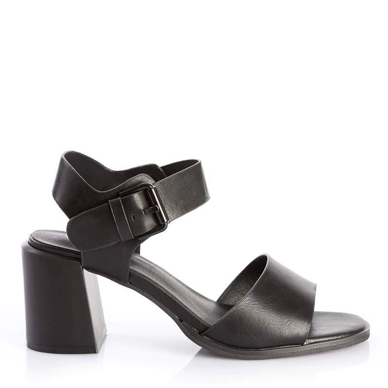 SANDALIA MUJER SOLEA CELESTE NEGRA - 1