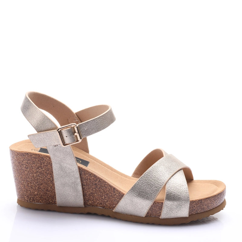 SANDALIA MUJER SOLEA LUCIA DORADA - 1