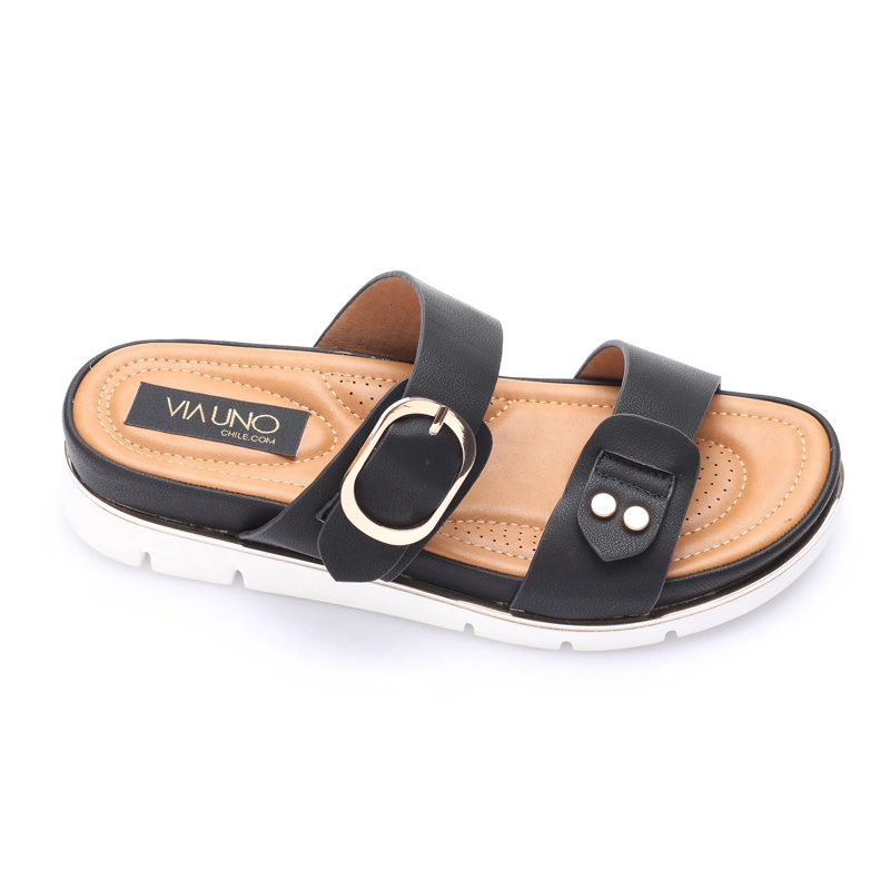 SANDALIA MUJER SOLEA CORFU NEGRA - 3
