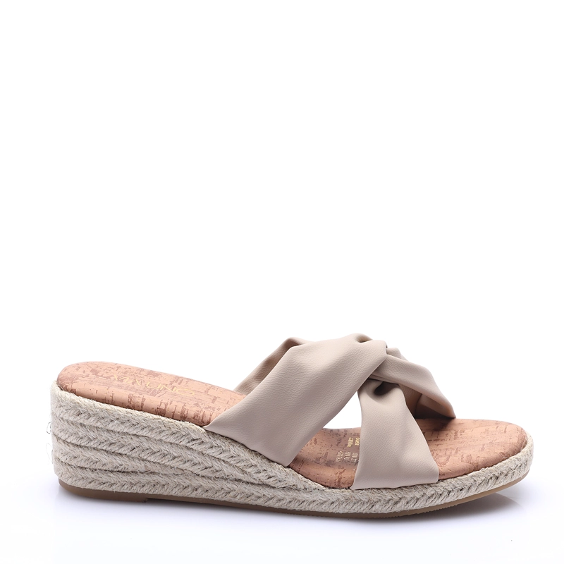 SANDALIA MUJER SOLEA MONACO BEIGE - 1