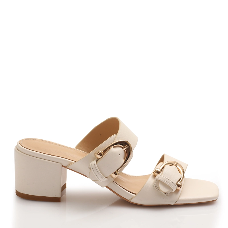 SANDALIA MUJER SOLEA CASSIS CREMA - 1