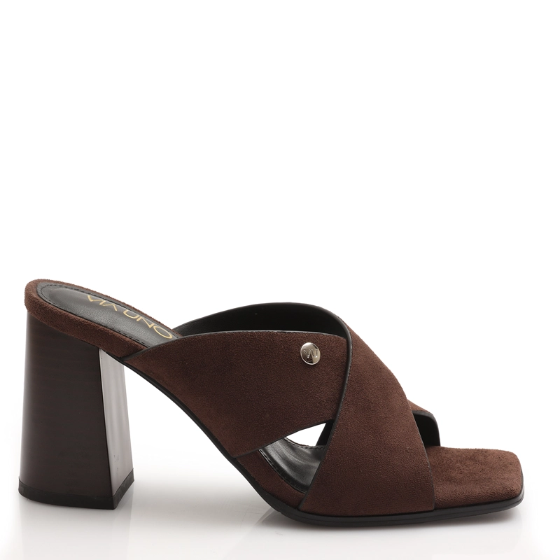 SANDALIA MUJER SOLEA NERJA MARRON - 1