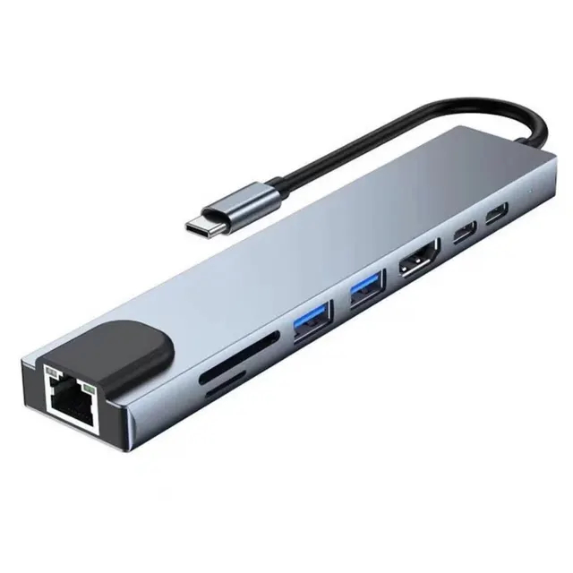 ADAPTADOR USB 8 EN 1 TIPO C - 1