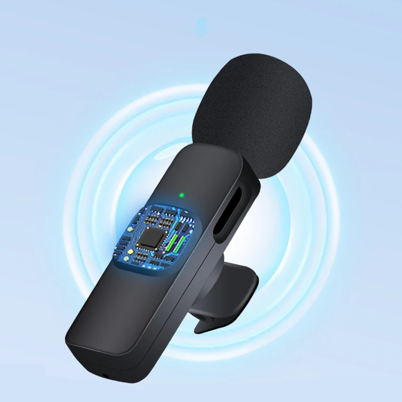 MICRÓFONO LAVALIER INALÁMBRICO PORTÁTIL PARA IOS 2 UNIDADES - 3