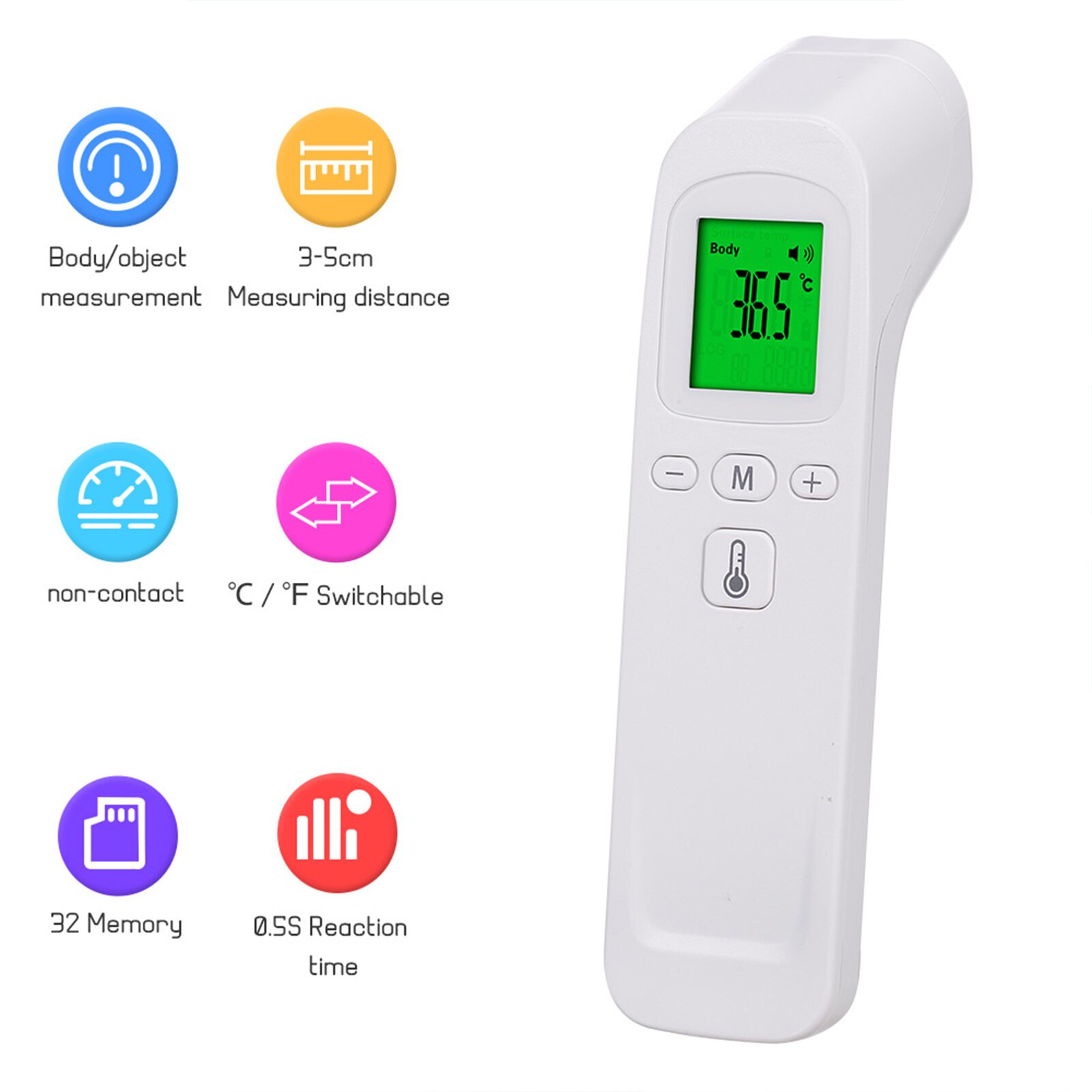 TERMÓMETRO INFRARROJO DIGITAL CORPORAL PARA BEBES, NIÑOS Y ADULTOS - 3
