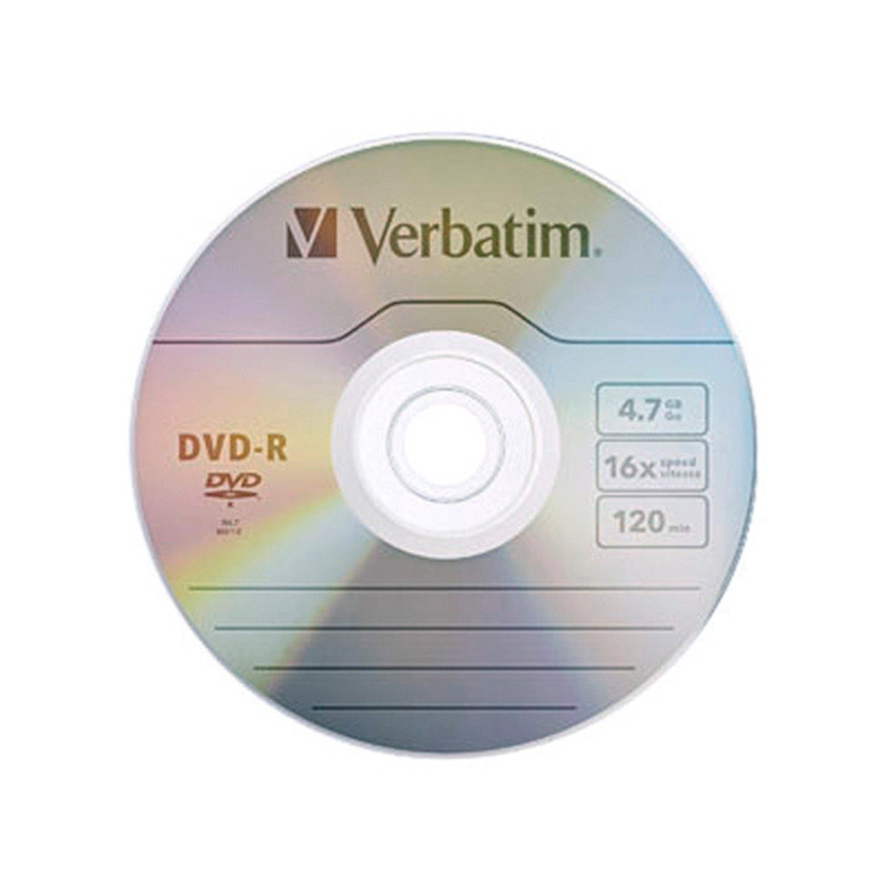 DVD-R VERBATIM PACK 100 UNIDADES 4.7GB CON LOGOTIPO - 2