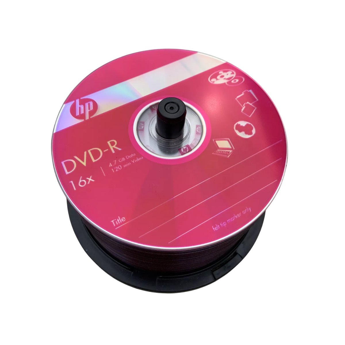 DVD-R GRABABLE HP 16X 4.7GB 100 UNIDADES - 2