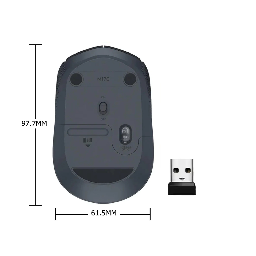 MOUSE LOGITECH M170 INALÁMBRICO - 3