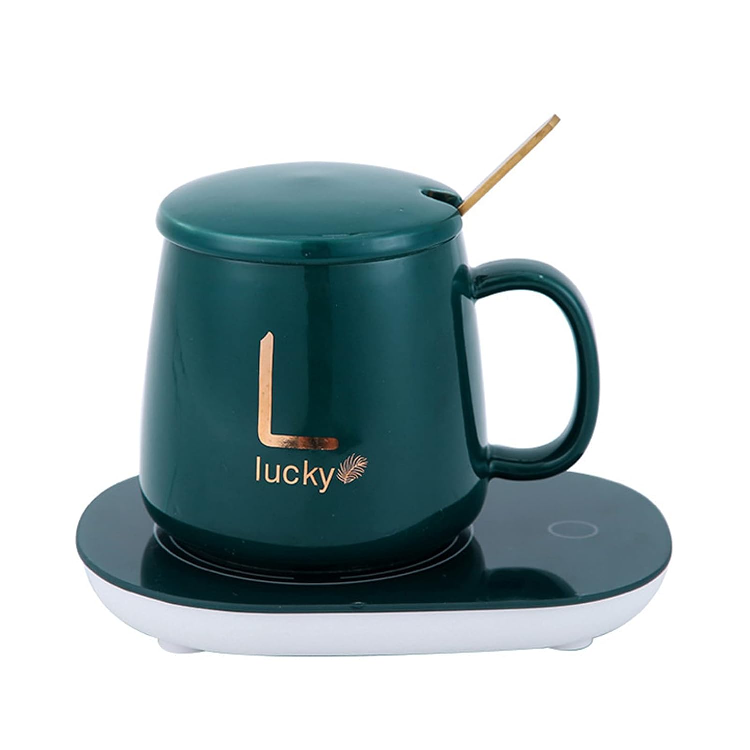SET TAZA CON BASE CALENTADORA AUTOMÁTICA - VERDE - 1