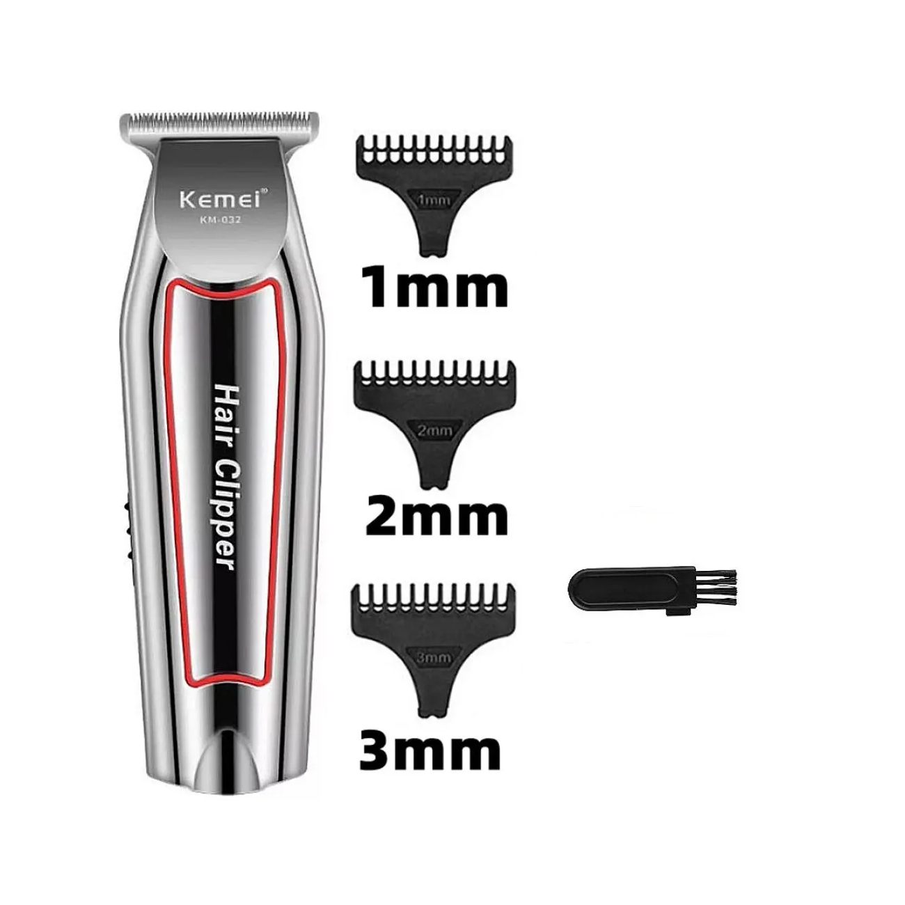 MAQUINA RASURADORA CORTADORA PELO USB KEMEI KM-032 - 5