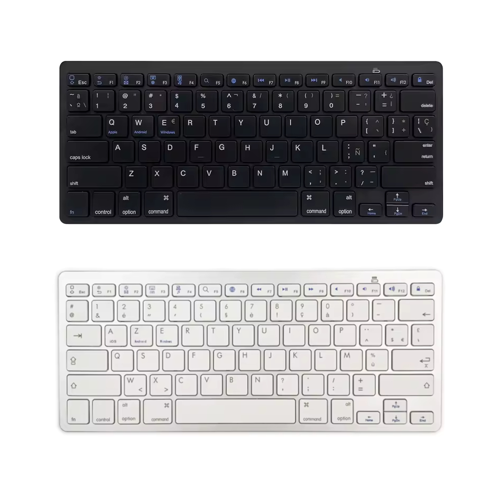 TECLADO ULTRADELGADO BK-3001 BLUETOOTH - GRIS - 4