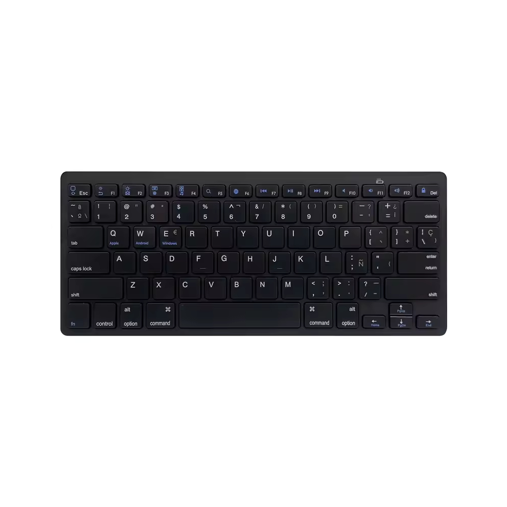 TECLADO ULTRADELGADO BK-3001 BLUETOOTH - EN COLOR NEGRO - 1