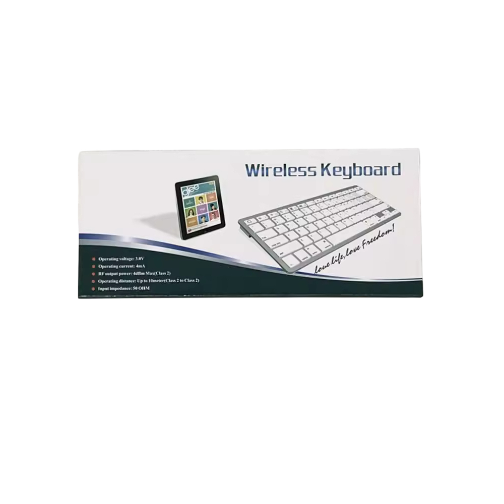 TECLADO ULTRADELGADO BK-3001 BLUETOOTH - EN COLOR NEGRO - 5