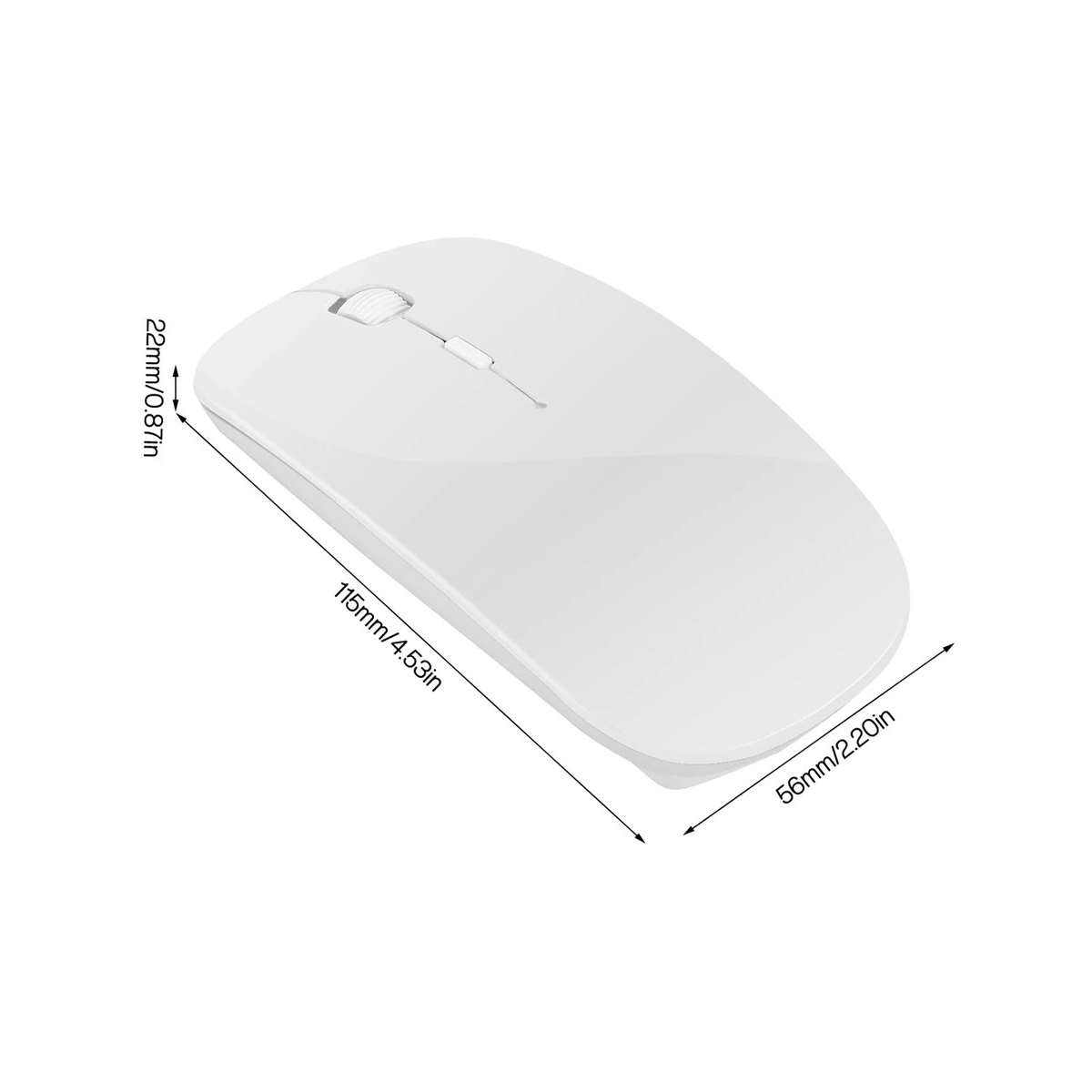 MOUSE OPTICO INALÁMBRICO SLIM DPI AJUSTABLE - 2