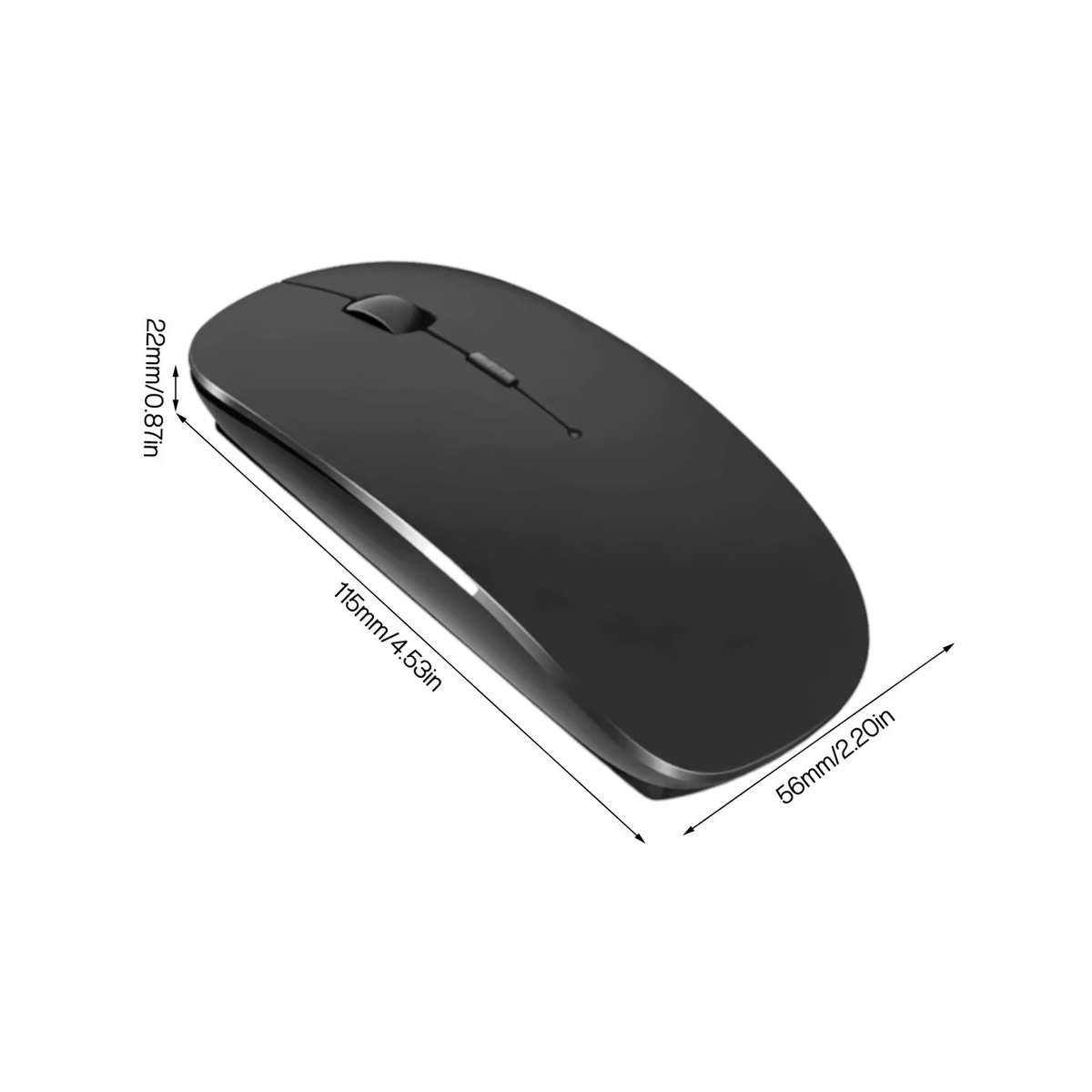 MOUSE OPTICO INALÁMBRICO SLIM DPI AJUSTABLE - 2