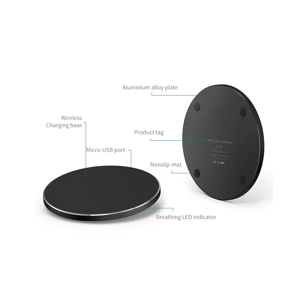 CARGADOR INALÁMBRICO QI 20W COMPATIBLE CON IPHONE Y ANDROID - 7
