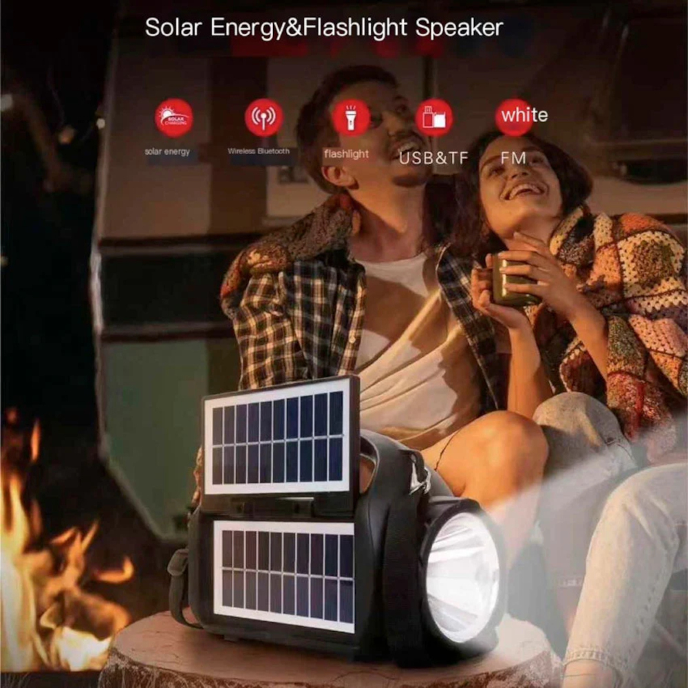 RADIO PARLANTE LINTERNA SOLAR BLUETOOTH KTS-2202 - 2