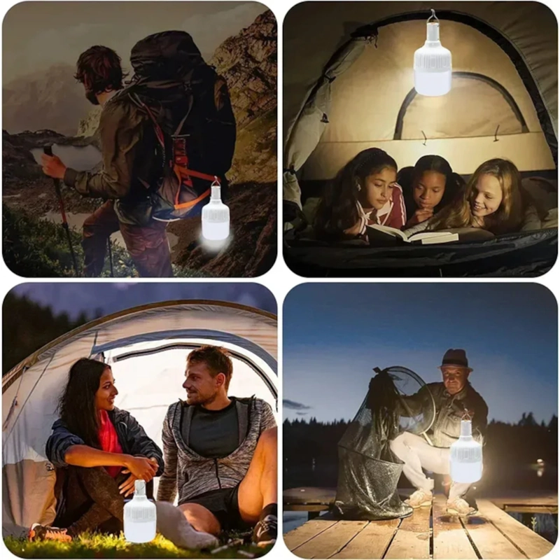AMPOLLETA LED RECARGABLE USB – ALTA POTENCIA PARA CAMPING, PESCA Y EMERGENCIAS - 4