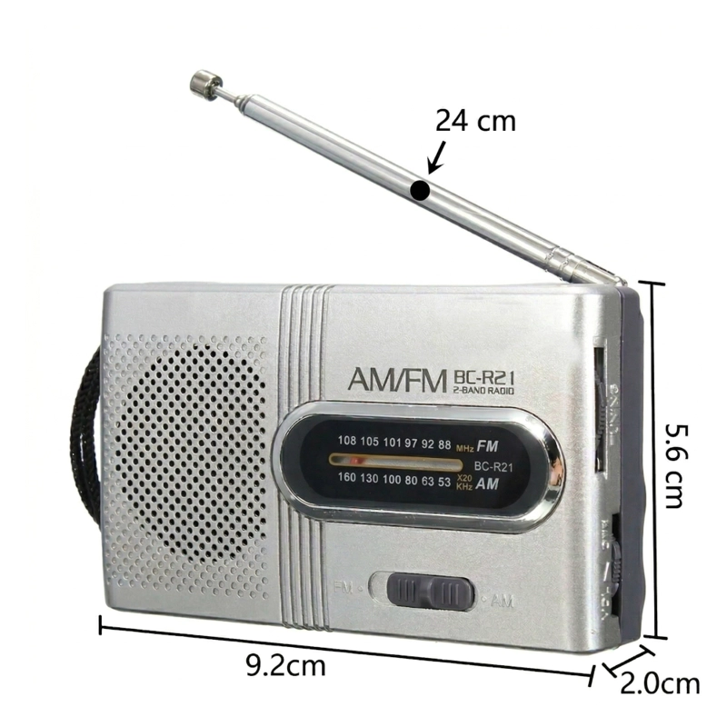 MINI RADIO PORTATIL FM AM BC-R21 - 6