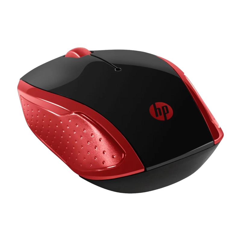 MOUSE HP 200 INALAMBRICO 1000 DPI - Rojo - 2