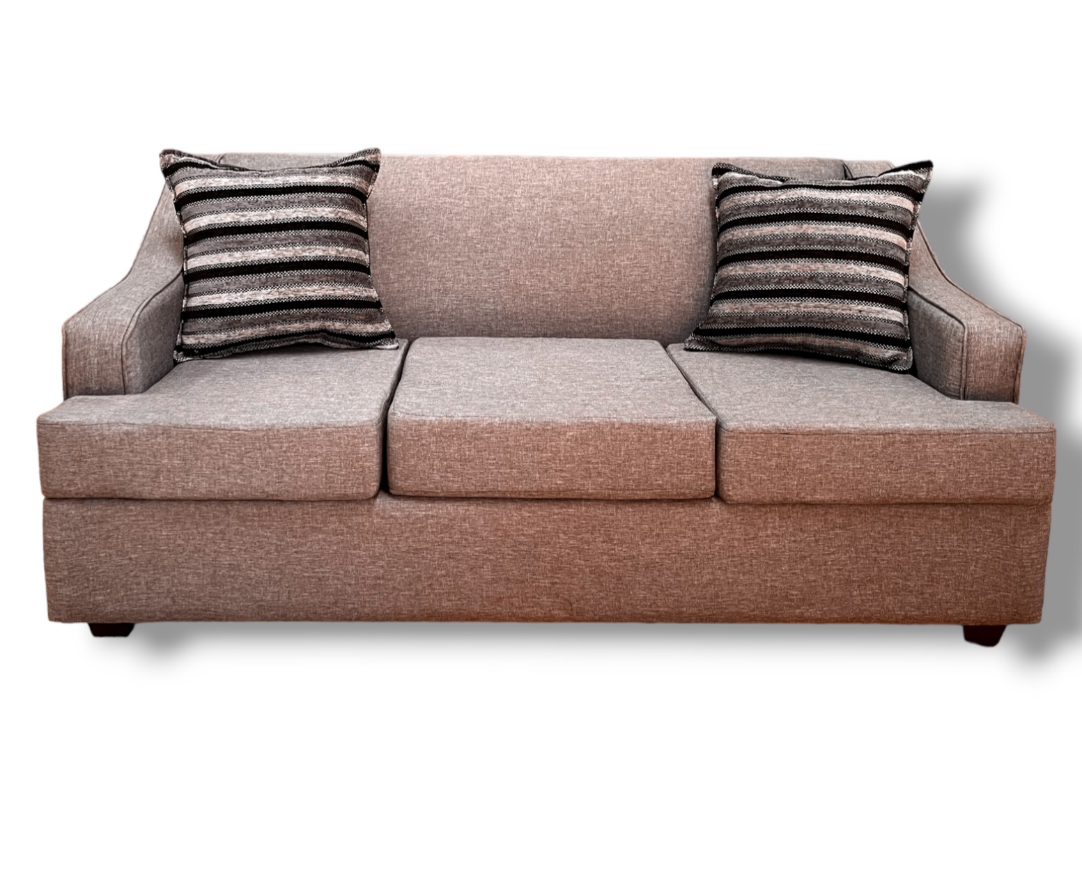 JUEGO DE LIVING 3-1-1 OSLO FELPA GRIS - 2
