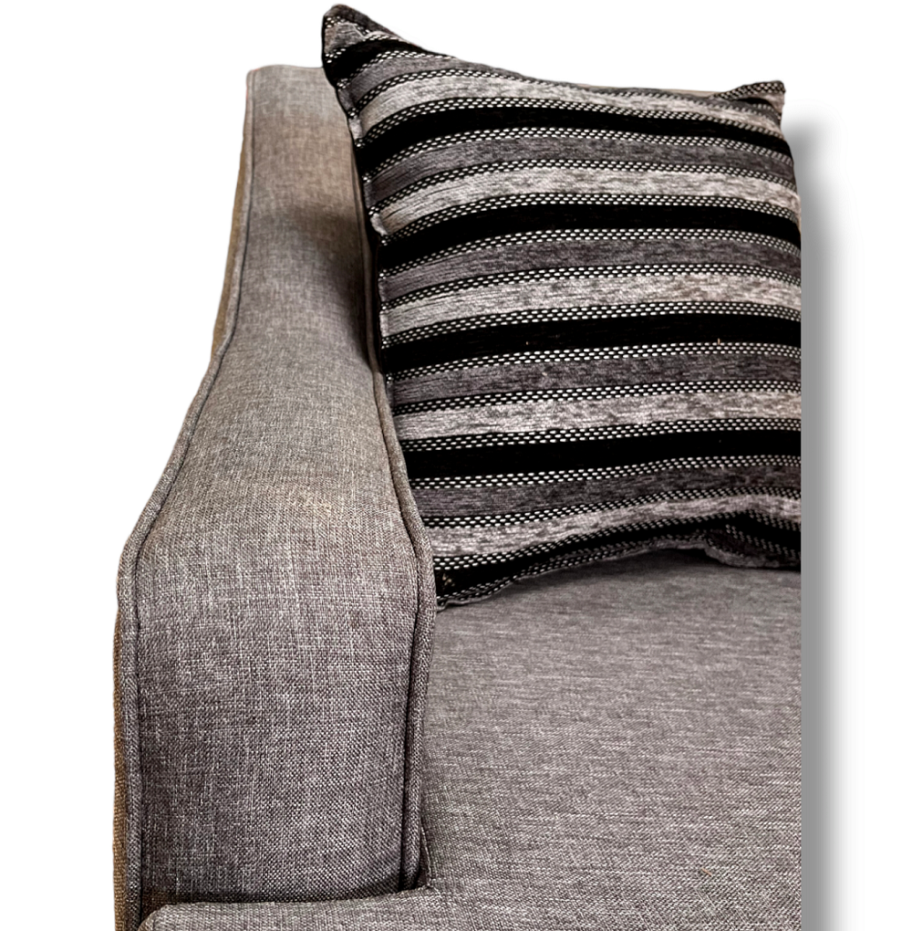 JUEGO DE LIVING 3-1-1 OSLO FELPA GRIS - 4
